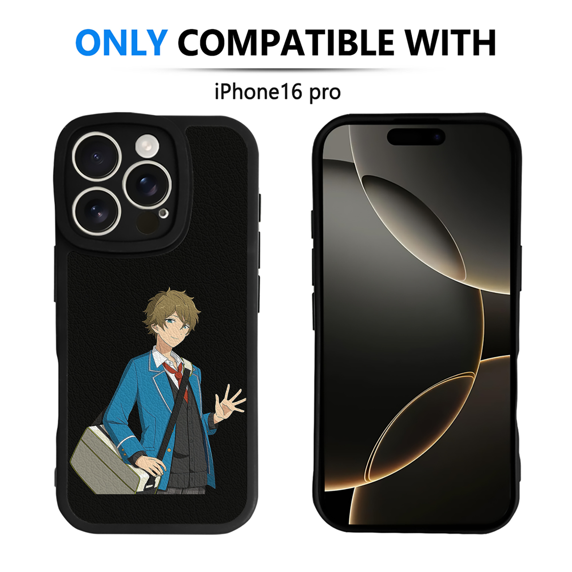 （画像用） あんさんぶるスターズ! Ensemble Stars 【iPhone 16シリーズ対応】シリコンスマホケース（レザー調） 材質：シリコン
